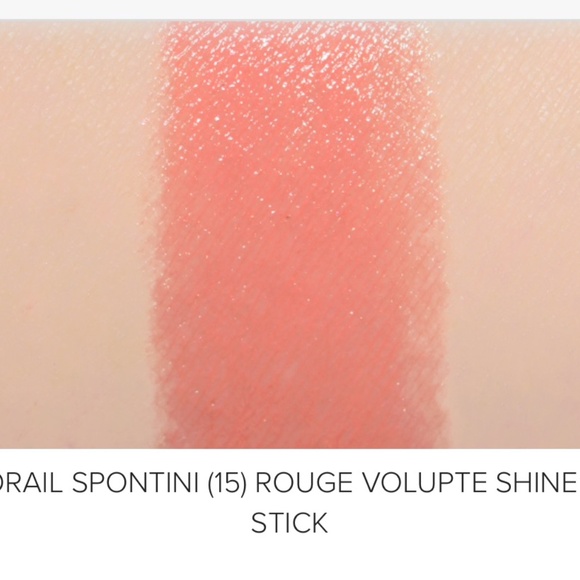 NWT YSL ROUGE VOLUPTE SHINE OIL IN STICK SHINE LIP COLOUR in “Coral Spontini” 3g - Picture 3 of 4